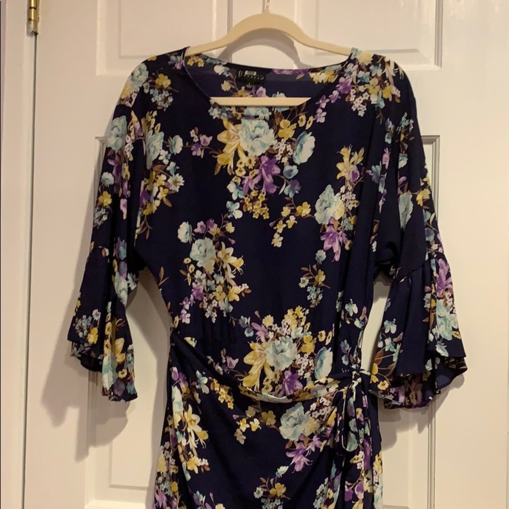 Faux wrap dress